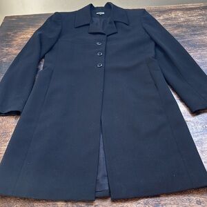Black longer coat size 8 by Epic trench style